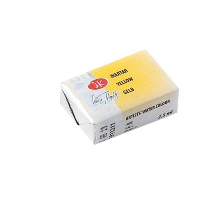 Colori ad acquerelo White Nights Semi-dry 2.5 ml – 211 giallo