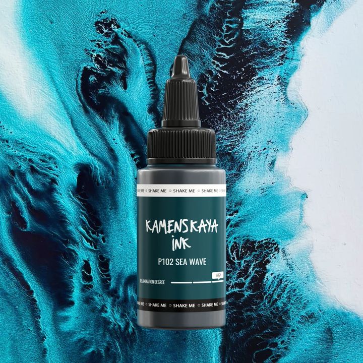 Inchiostro ad alcool KAMENSKAYA DELAMINATING 30ml – P-102 Onde marine