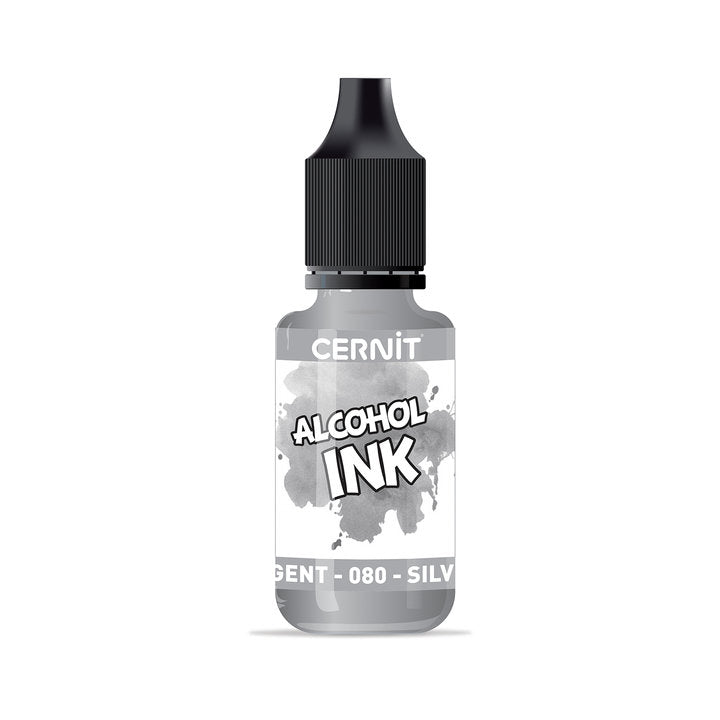 Inchiostro colorato a base di alcol CERNIT 20 ml – 080 argento