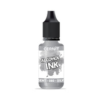 Inchiostro colorato a base di alcol CERNIT 20 ml – 080 argento