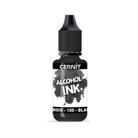 Inchiostro colorato a base di alcol CERNIT 20 ml – 100 nero