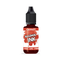 Inchiostro colorato a base di alcol CERNIT 20 ml – 495 rosso fuoco