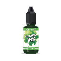 Inchiostro colorato a base di alcol CERNIT 20 ml – 617 verde erba