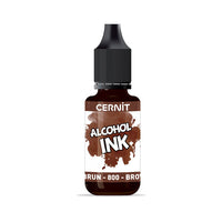 Inchiostro colorato a base di alcol CERNIT 20 ml – 800 marrone