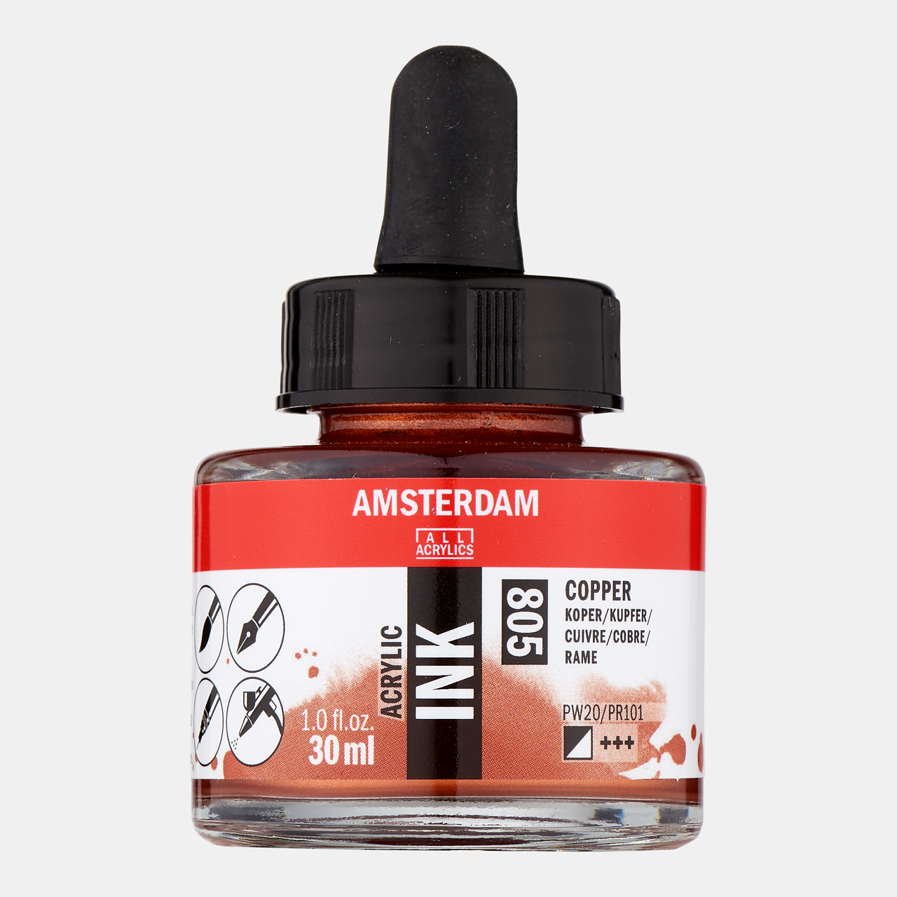 ROYAL TALENS Amsterdam Acrylic Ink inchiostro acrilico 30 ml – Rame