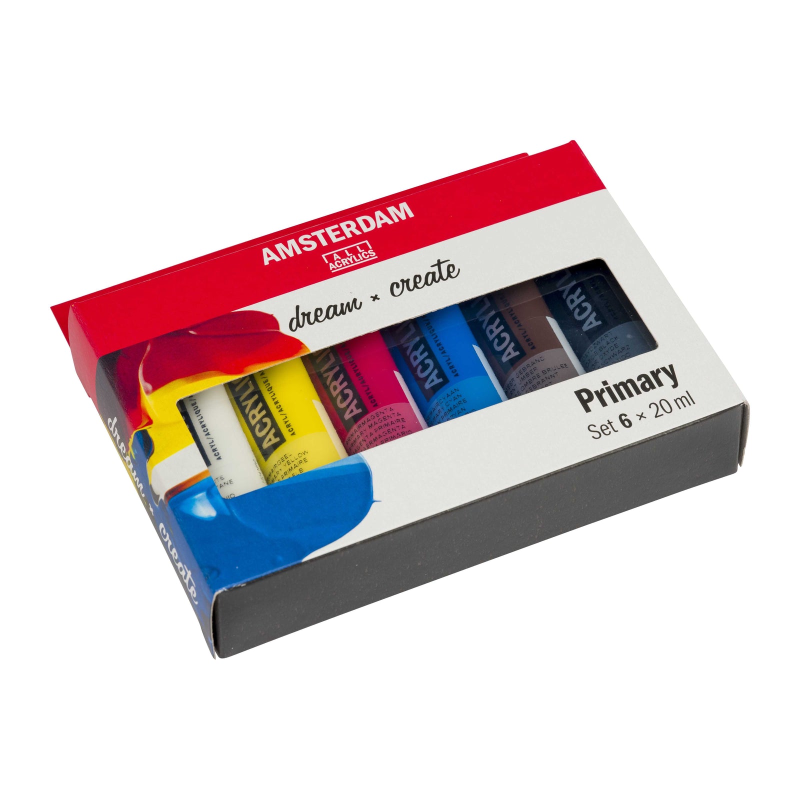 ROYAL TALENS Amsterdam set colori acrilici Primary 6 x 20 ml