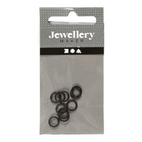 Anelli di collegamento neri 7 mm x 1 mm - 50 pz.