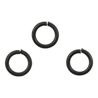 Anelli di collegamento neri 7 mm x 1 mm - 50 pz.