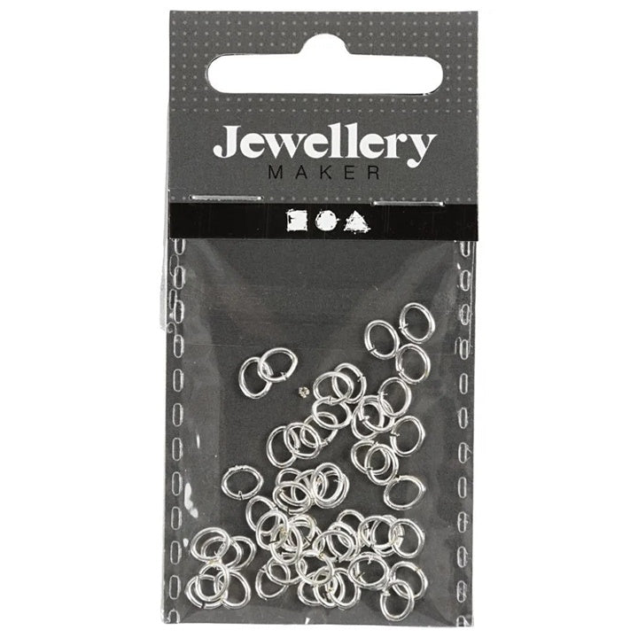 Anelli di collegamento ovali da 0,7 mm, 50 pezzi – Oro