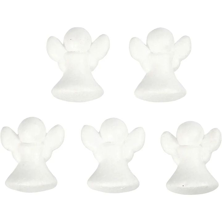Angelo in polistirolo 6 cm 5 pz — immagine 2