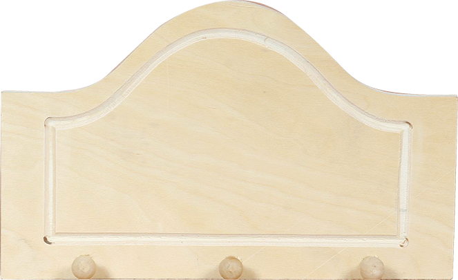 Appendiabiti ad arco con pomelli 15,5 cm – piccolo ( 3 ) 25 x