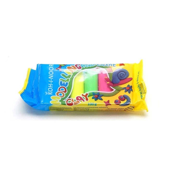 Argilla da modellare fluorescente Koh-I-Noor - Set di 5 colori