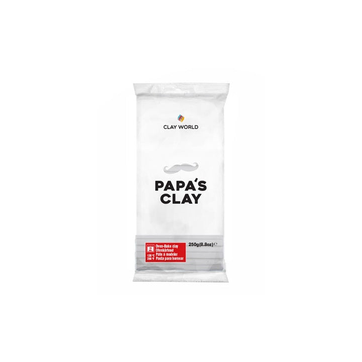 Argilla polimerica Papa's Clay 250g | diverse sfumature - Bianco