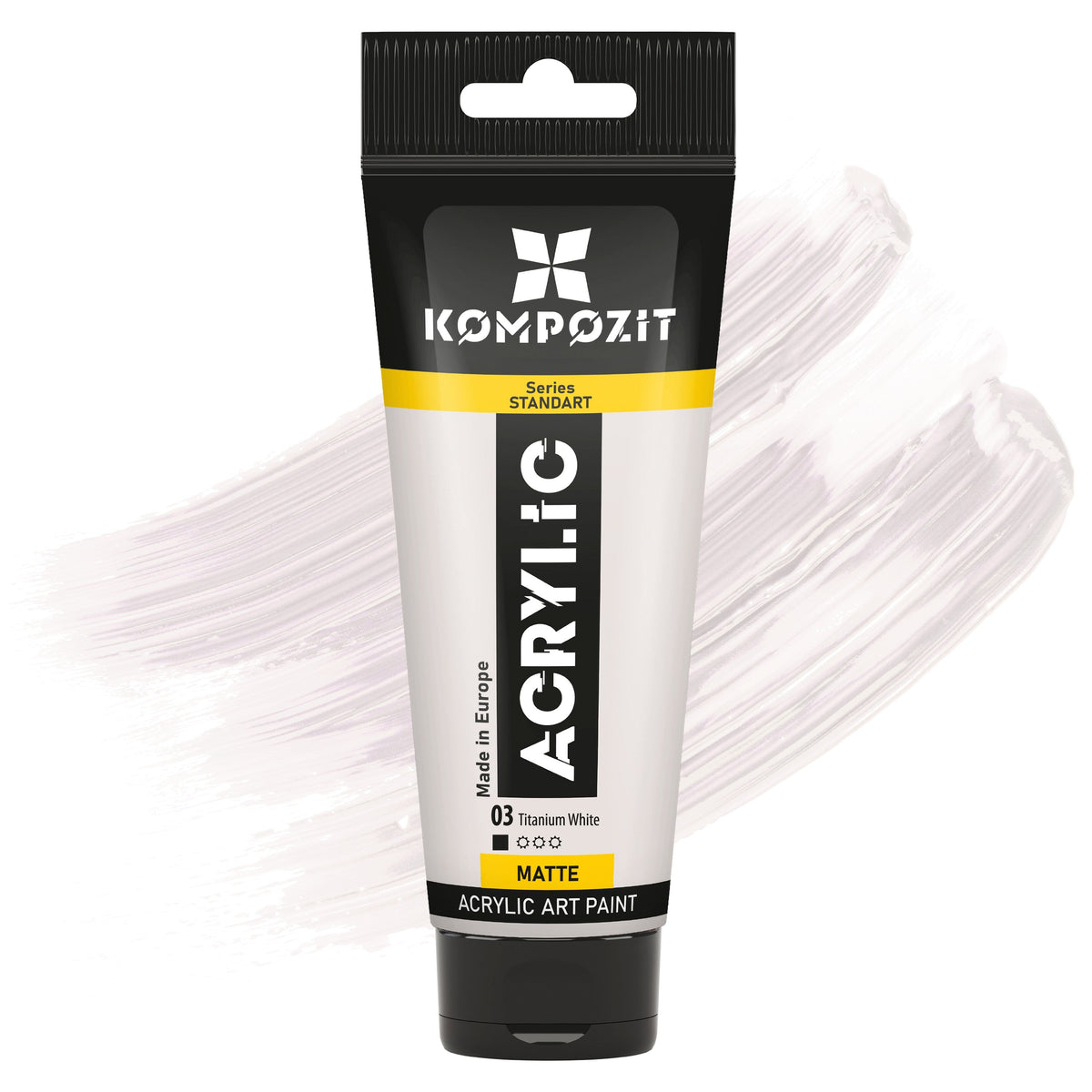 Colore acrilico STANDART Kompozit 75 ml – 03 Bianco di titanio