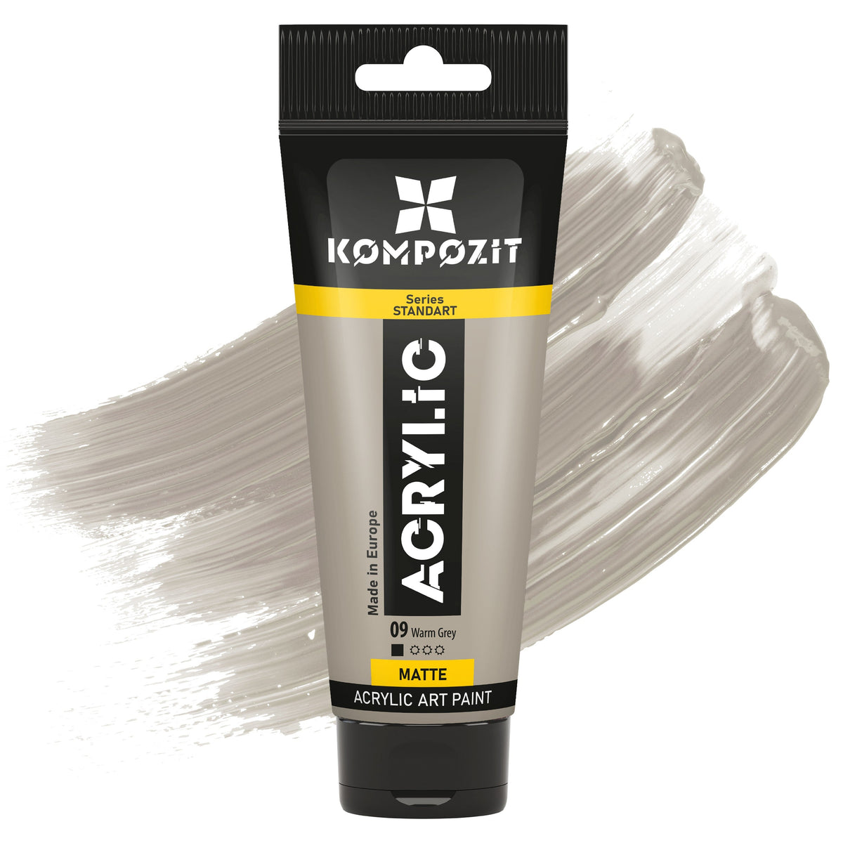 Colore acrilico STANDART Kompozit 75 ml – 09 Grigio caldo