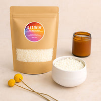 ARTMIE Cera di soia non profumata per candele 400 g