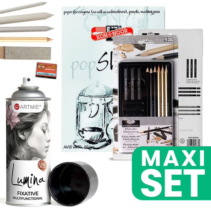 ARTMIE Set per schizzi con fissatore