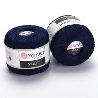 Filato di cotone YarnArt Violet 50 g – 0066 marittimo blu