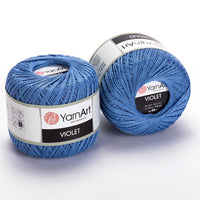 Filato di cotone YarnArt Violet 50 g – 5351 blu