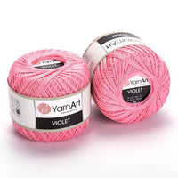 Filato di cotone YarnArt Violet 50 g – 6313 rosa