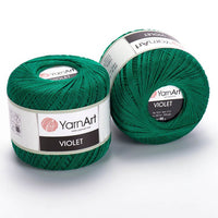Filato di cotone YarnArt Violet 50 g – 6334 verde