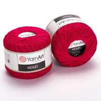 Filato di cotone YarnArt Violet 50 g – 6358 fucsia