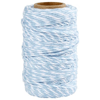 Corda di cotone ritorto 50 m – blu-bianco