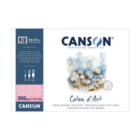 Blocco acquerello CANSON Coton d'Art HP 300 g/m² 36 x 51 cm - 20 fogli