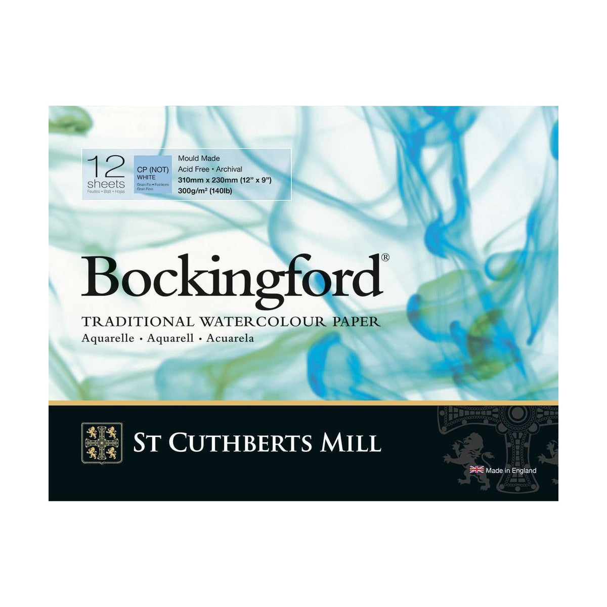 Blocco acquerello CANSON St Cuthberts Bockingford CP bianco 300 g/m² - 12 fogli