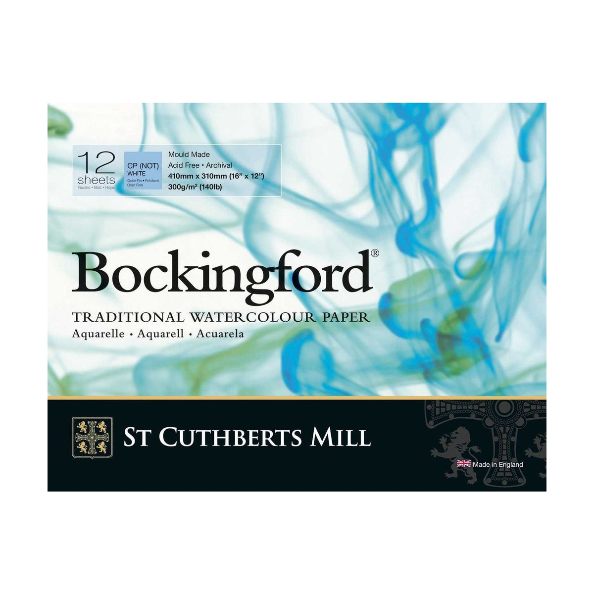 Blocco acquerello CANSON St Cuthberts Bockingford CP bianco 300 g/m² - 12 fogli