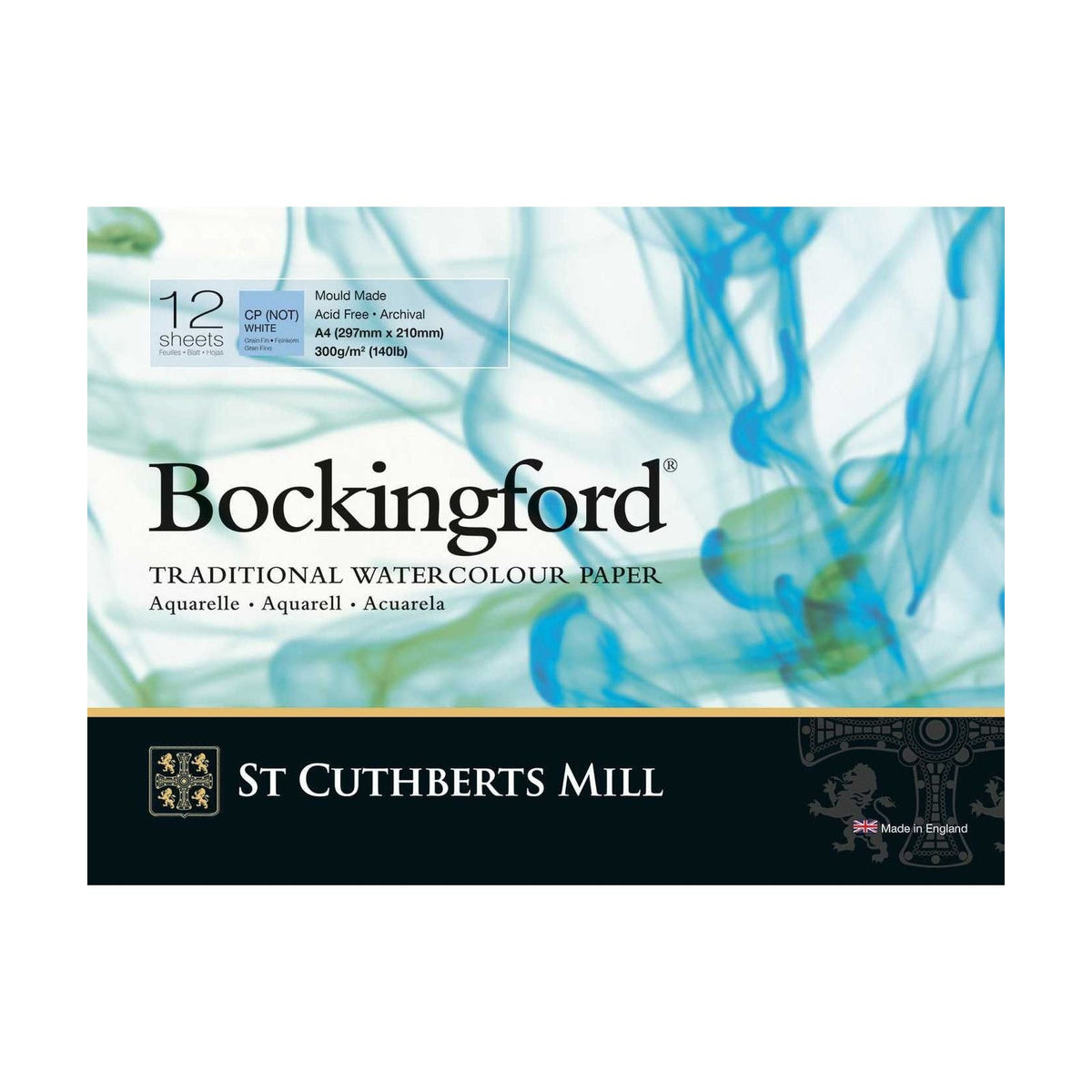 Blocco acquerello CANSON St Cuthberts Bockingford CP bianco 300 g/m² - 12 fogli