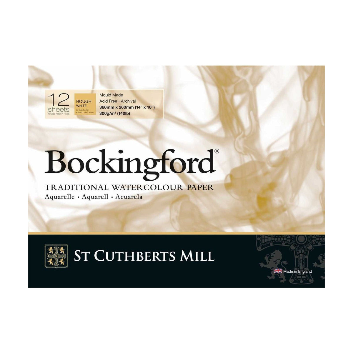 Blocco acquerello CANSON St Cuthberts Bockingford Rough 300 g/m² - 12 fogli