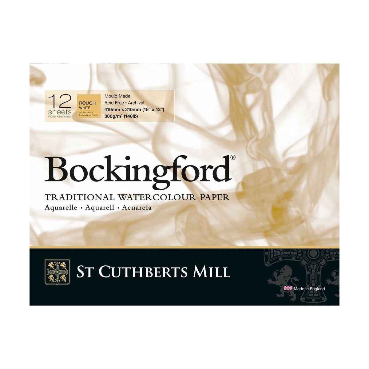 Blocco acquerello CANSON St Cuthberts Bockingford Rough 300 g/m² - 12 fogli