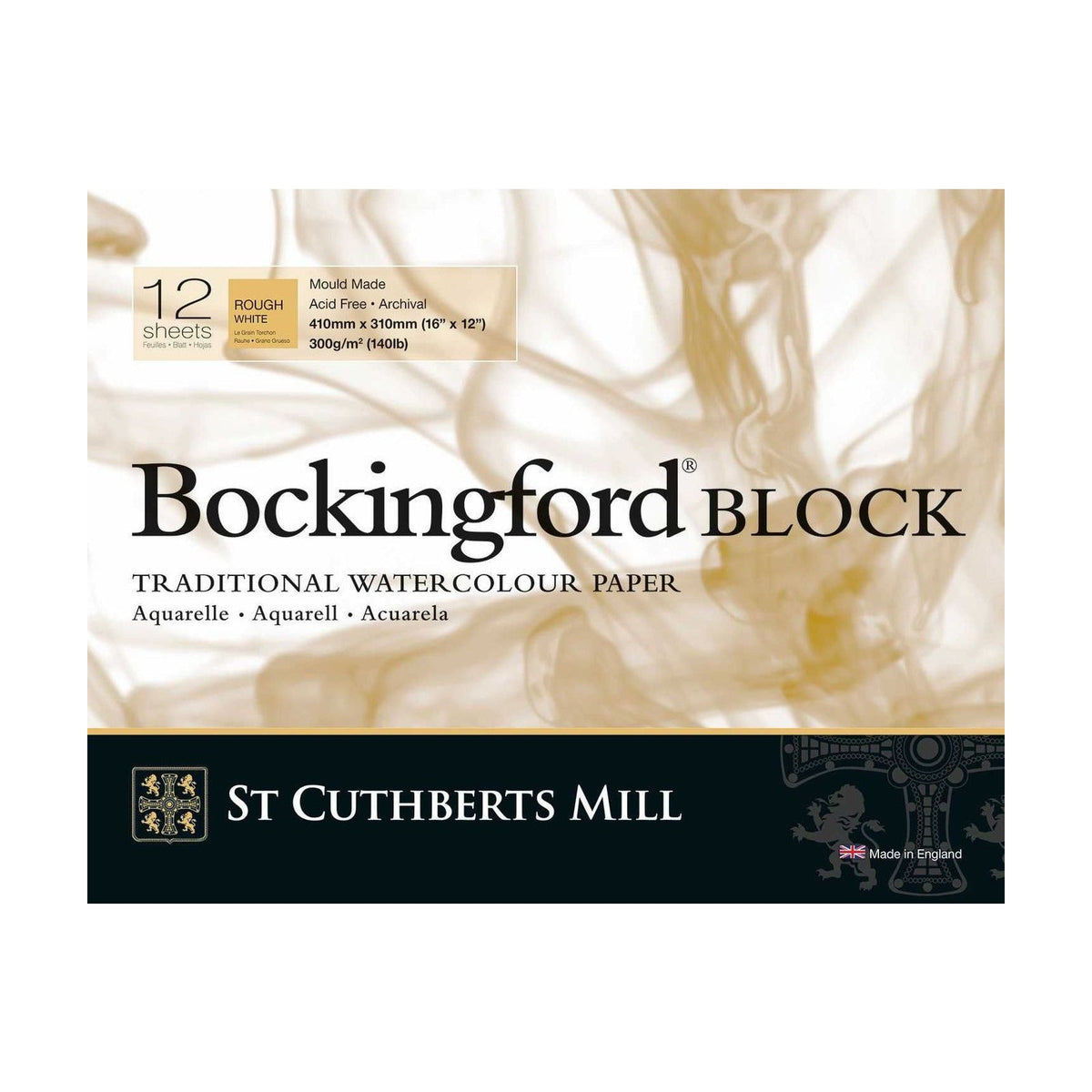 Blocco acquerello CANSON St Cuthberts Bockingford Rough 300 g/m² 31 – 41 cm - 12 fogli
