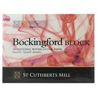 Blocco acquerello CANSON St Cuthberts Mill Bockingford HP bianco 300 g/m² 12 fogli – 31 – 41 cm