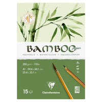 Blocco acquerello in fibra di bambù CLAIREFONTAINE CP 250 g/m² A1 - 15 fogli