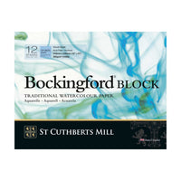 Blocco acquerello St Cuthberts Mill Bockingford CP bianco 300 g/m² 12 fogli – 31 – 41 cm