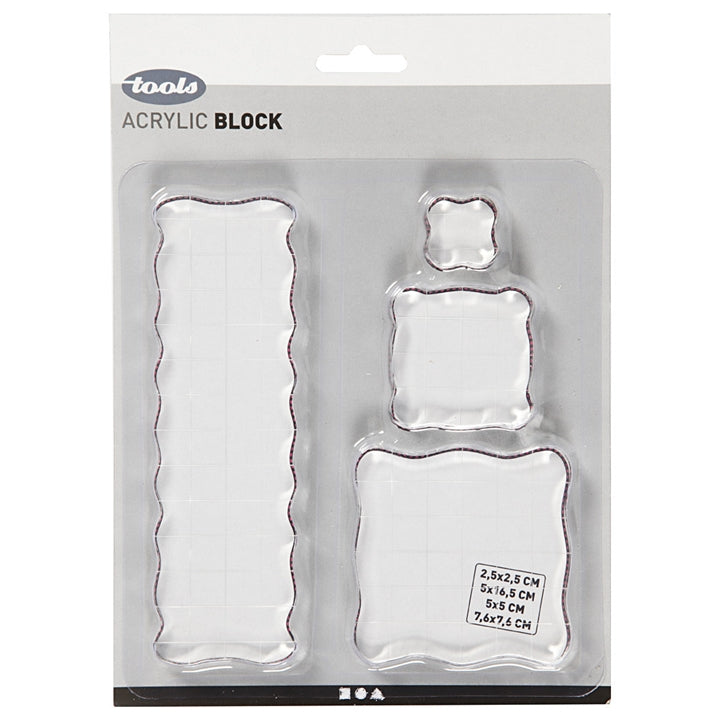 Blocco acrilico per timbri in silicone