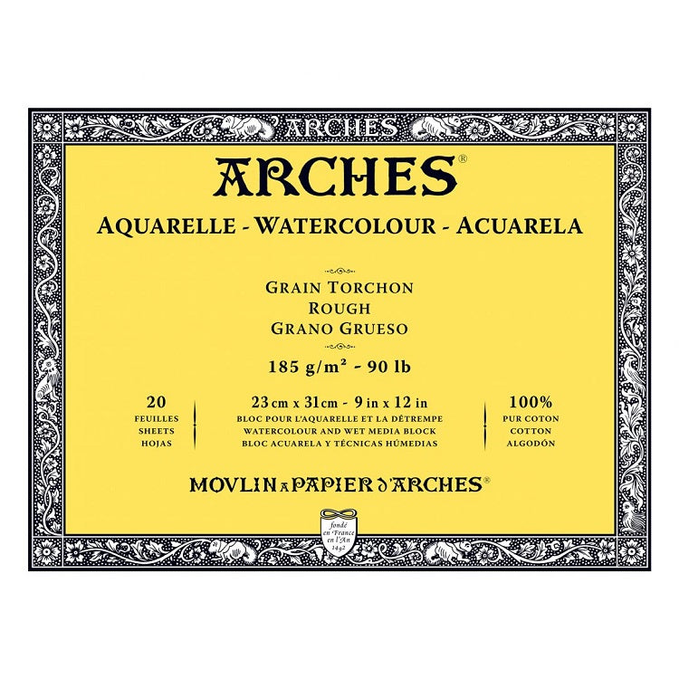 Blocco ARCHES® Aquarelle Watercolour Rough | sceglie formato
