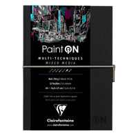 Blocco carta Clairefontaine Paint'On nero 250 g/m² - 32 fogli (A5 – 14 x 14 cm)