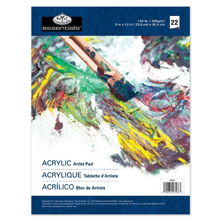 Blocco carta per dipingere - con olio e acrilici Royal&Langnickel ARTIST PAD / 22 fogli