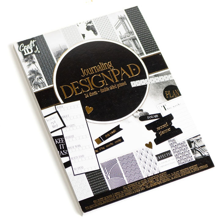 Blocco carta per scrapbooking A5 24 fogli nero