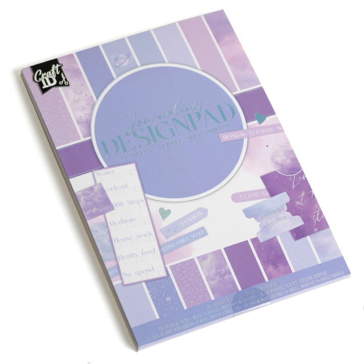 Blocco carta per scrapbooking A5 24 fogli viola