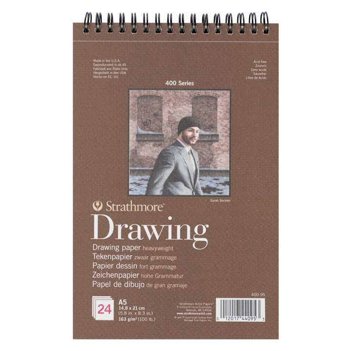 Blocco da disegno a spirale Strathmore 24 fogli | Seleziona la dimensione
