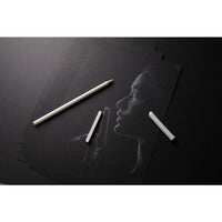 Blocco da disegno con carta nera CLAIREFONTAINE Carb'On 120 g/m² – 20 fogli