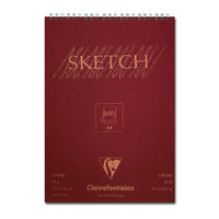 Blocco da schizzi a spirale 100 lista A4/A3 Clairefontaine - crema | formati diversi