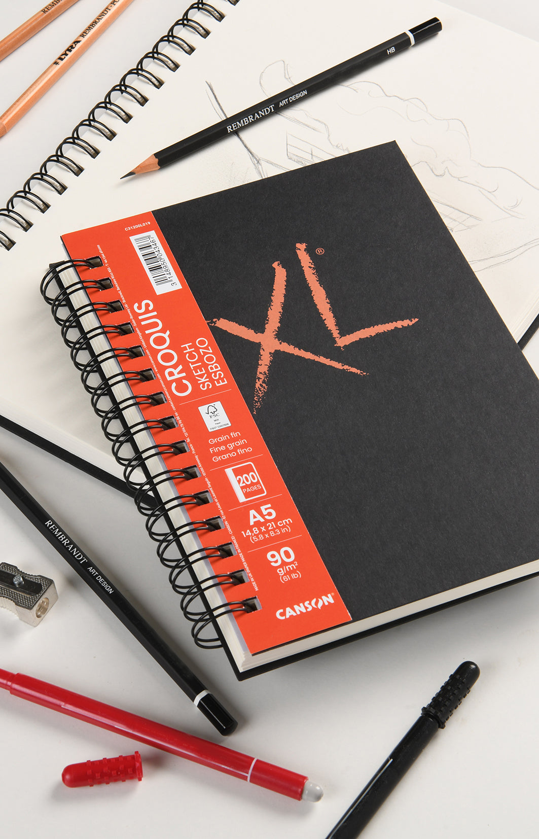 Blocco da schizzo CANSON XL Sketch 90 g/m² 200F A4