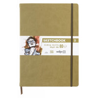 Blocco da schizzo DARWI Khaki A4, 140 g/m², 80 fogli