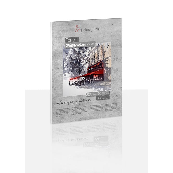 Blocco di acquerello colorato grigio HAHNEMÜHLE | dimensioni diverse