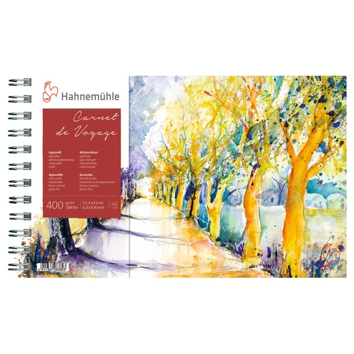 Blocco di acquerello HAHNEMÜHLE CARNET DE VOYAGE 15,3 x 25 cm
